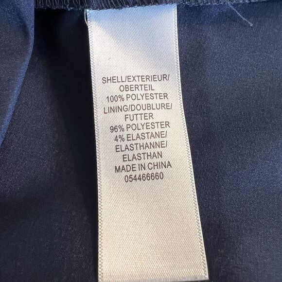 Aidan Mattox Formal Dress Gown Blue Black Damask Lace Women’s 2 - Picture 11 of 12